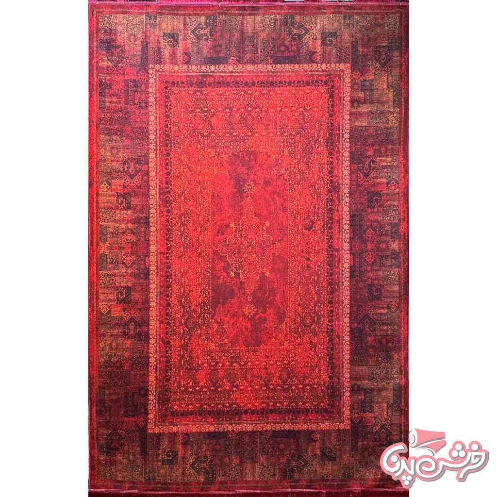 فرش چهل تیکه لاکی کد 5002 فرش چهل تیکه لاکی کد 5002